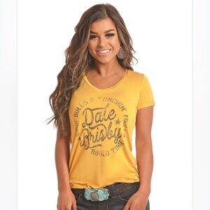 Rock and Roll Cowgirl - Rodeo Time - Dale Brisby T- Shirt - Size: Large